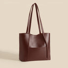 Women's Leather Tote Bag - Sleek Design & Spacious_ Cavoci