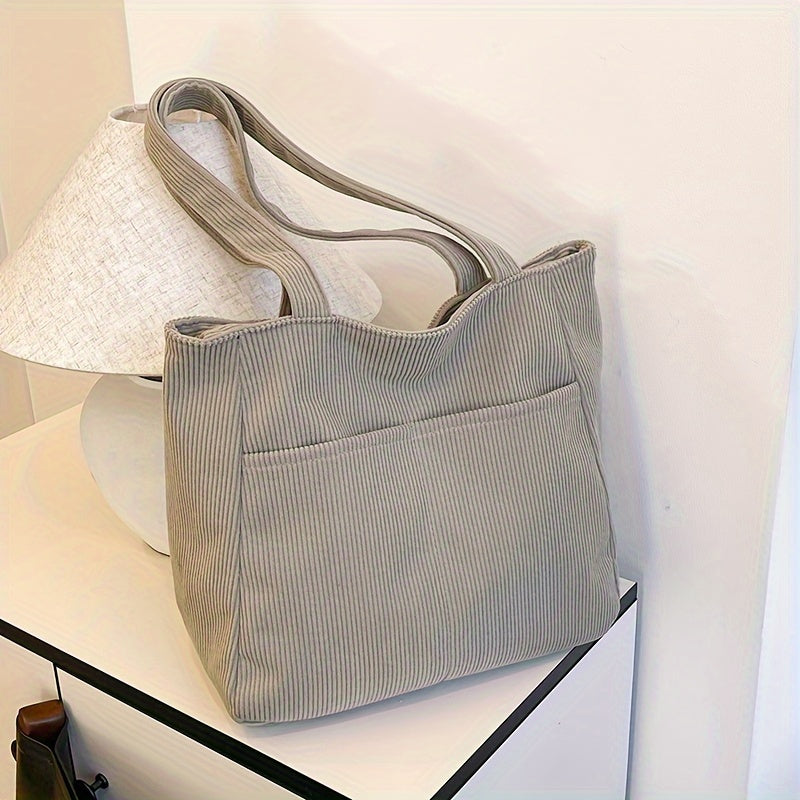 Women's Khaki Tote Bag - Timeless Style & Practical
