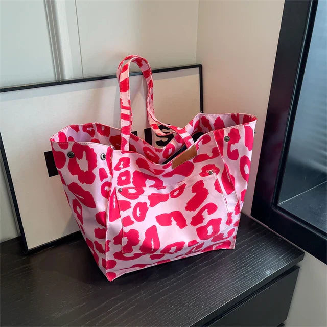 Women's Tote Bag - Oversized & Leopard Print
